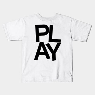 Play B/W Kids T-Shirt